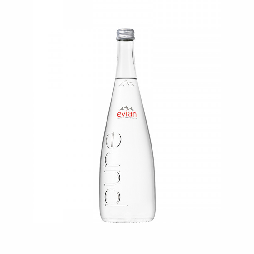 Evian natural spring water
